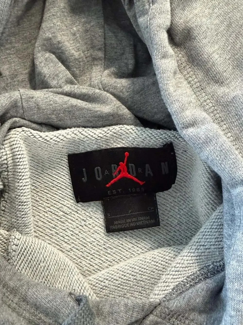 Jordan Brand Est. 1985 Pullover Hoodie Gray Size Small